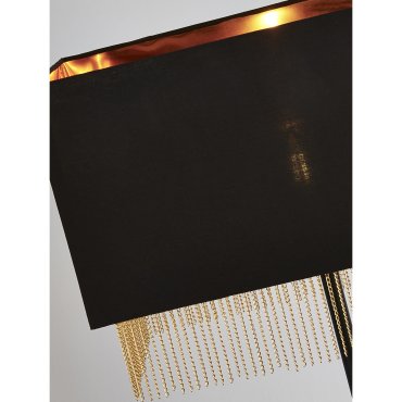 Searchlight Fringe - Stehleuchte - 147,5 cm - schwarz und gold