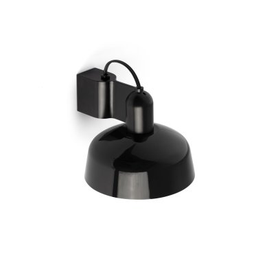 Faro Tatawin - Wandleuchte - Ø 18,4 x 15,5 cm - schwarz satiniert und schwarz glänzend