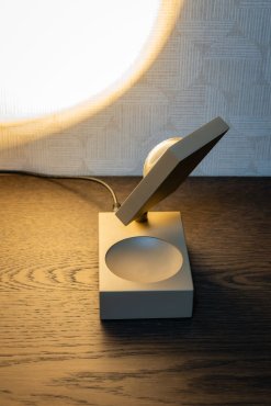 ETH Jake Cube - tischleuchte - 8 x 12 x 15 cm - 3-stufig dimmbar - 10W LED inkl. - braun