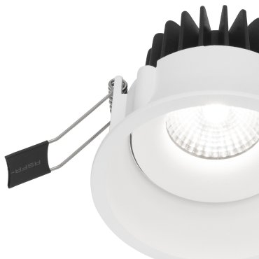 Nova Luce Lazio - Einbaustrahler - Ø 90 mm, Ø 82 mm Einbaumaß - IP54 - weiß
