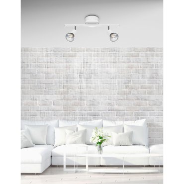 Nova Luce Base - Aufbaustrahler 2L - 31 x 8 x 10,9 cm - mattweiß