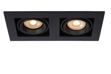 Lucide Chimney - Einbaustrahler - 205 x 115 mm, 185 x 95 mm Einbaumaß - schwarz