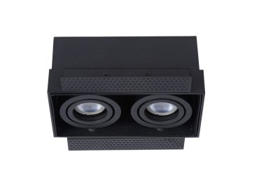Lucide Trimless - Einbaustrahler - 185 x 97 mm, 185 x 97 mm Einbaumaß - schwarz