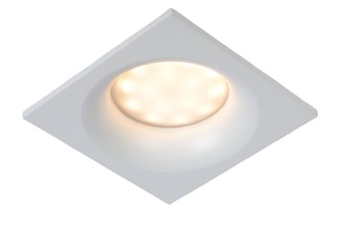 Lucide Ziva - Einbauspot - 85 x 85 mm, Ø 75 mm Einbaugröße - IP44 - weiß