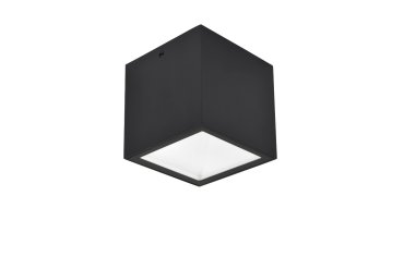 Lutec Gemini - Außen-Deckenleuchte LED - 8,5 x 8,5 x 8,5 cm - 7W LED inkl. - IP65 - mattschwarz