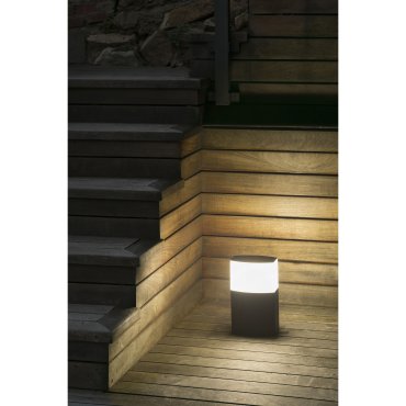Faro Datna - Gartenpfosten - 18 x 11,5 x 30 cm - IP44 - dunkelgrau