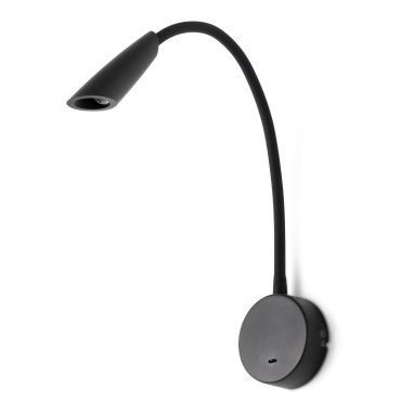 Faro Boken - Wandleuchte mit Schalter - 5 x 46 cm - 3W LED inkl. - mattschwarz