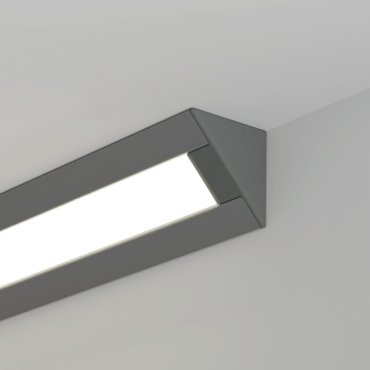 Klus Pac-alu - LED-Eckprofil - 3,04cm breit mit 1,31cm Fensterbreite - silber eloxiert