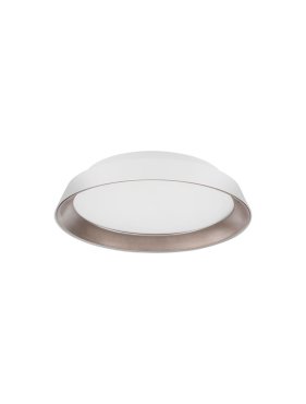 Nova Luce Vela - Deckenleuchte - Ø 45 x 9,5 cm - 30W dimmbare LED inkl. - sandweiß und kaffeebraun