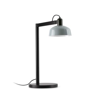 Faro Tatawin - Tischleuchte - 25 x 45,4 x 57,5 cm - schwarz satiniert und grau-blau glänzend