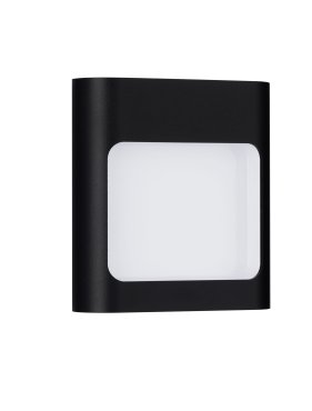 Nova Luce Tall - Außenwandleuchte - 12,5 x 13,5 x 4 cm - 6W LED inkl. - IP54 - Sand schwarz