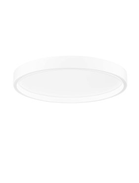 Nova Luce Istos - Deckenleuchte - Ø 50 x 5 cm - 38W dimmbar LED inkl. - Sand Weiß
