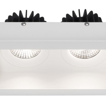 Nova Luce Olbia - Einbaustrahler - 160 x 90 mm, 150 x 77 mm Einbaumaß - IP44 - weiß