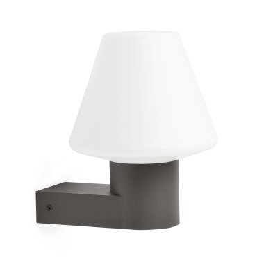Faro Mistu - Wandleuchte - 18 x 19 x 22 cm - IP44 - dunkelgrau