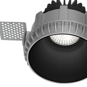 Nova Luce Belluno - Einbaustrahler ohne Rahmen - Ø 82 mm, Ø 105 mm Einbaumaß - IP54 - schwarz