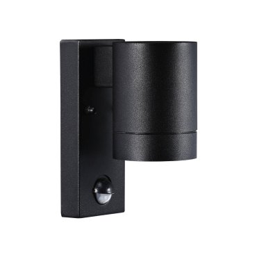 Nordlux Tin Maxi Sensor - Außenwandleuchte mit Bewegungsmelder - 7,6 x 16 x 12,5 cm - IP54 - schwarz