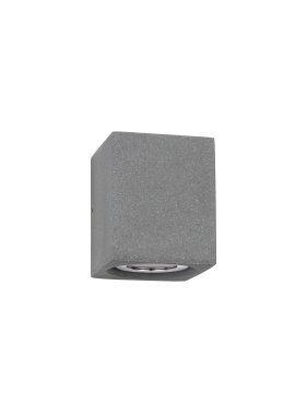 Nova Luce Emile - Außenwandleuchte - 9 x 11,2 x 9,7 cm - 5W LED inkl. - IP65 - grau