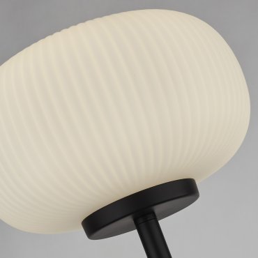 Searchlight Lumina - Stehleuchte - 160 cm - weiß und mattschwarz
