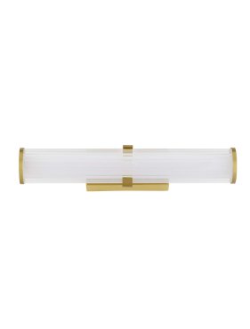 Nova Luce Hedula - wandleuchte - 42,5 x 12 x 8,2 cm - 13W LED inkl. - IP44 - Sand Gold