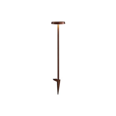 VK Lighting Mush - Gartenpfosten auf Erdspieß - Ø 15 x 60,8 cm - 8W LED inkl. - IP65 - Rustbraun