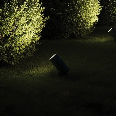 VK Lighting Sui - Spot auf Pfahl - Ø 3 x 7,2 cm - 3W LED inkl. - IP65 - Rustbraun