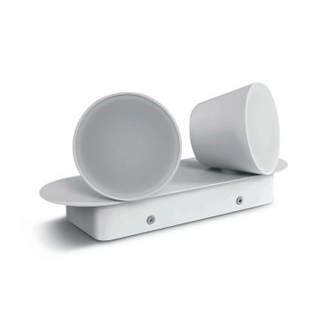 ONE Light Hotel Lesespots - Aufbaustrahler 2L - 26,5 x 12,5 x 10 cm - 2 x 6W LED inkl. - weiß