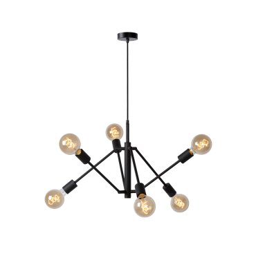 Lucide Lester - Hängeleuchte - Ø 50 x 150 cm - schwarz