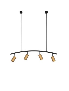 Nova Luce Pogno - pendelleuchte - 96,5 x 90 cm - schwarz und gold