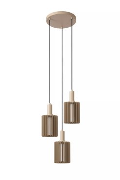 Lucide Lambres - Hängeleuchte - Ø 40 x 164 cm - taupe