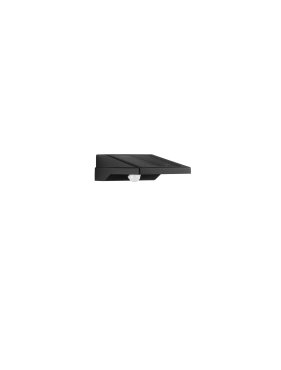 Nova Luce Tek - solarbetriebene Außenwandleuchte - 11,3 x 5,4 x 19 cm - 1W LED inkl. - IP54 - Sand schwarz
