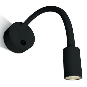 ONE Light Reading Spots - Wandleuchte mit Schalter - 20 x 8 cm - 3W LED inkl. - schwarz