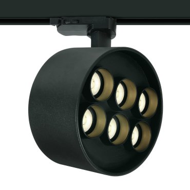 ONE Light Dark Light Tubes - Stromschienenstrahler - 3-Phasen-Schienensystem - Ø 13,5 x 7,7 cm - 36W LED inkl. - schwarz
