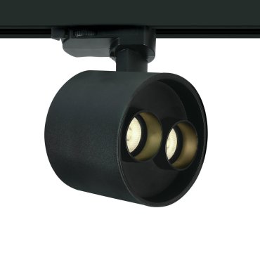 ONE Light Dark Light Tubes - Stromschienenstrahler - 3-Phasen-Schienensystem - Ø 9 x 7,3 cm - 12W LED inkl. - schwarz