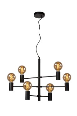 Lucide Leanne - Hängeleuchte - 65 x 32 x 175 cm - schwarz