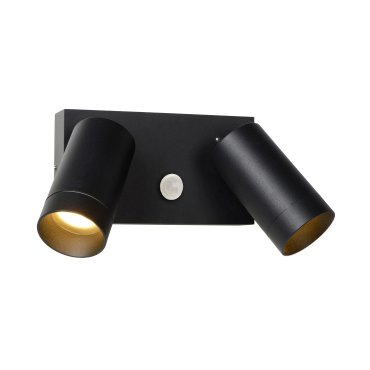 Lucide Taylor - Außenwandleuchte mit Sensor - 18 x 10 x 15,6 cm - IP44 - schwarz