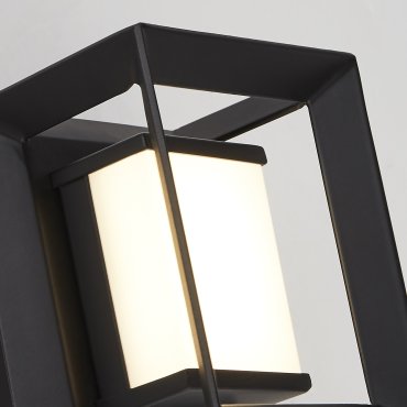Searchlight Chaplin - Wandleuchte - 8 x 10 cm -1,7W LED inkl - IP44 - mattschwarz