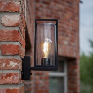 Lutec Flair - Außenwandleuchte mit Bewegungsmelder - 12 x 17,2 x 31,3 cm - IP44 - mattschwarz