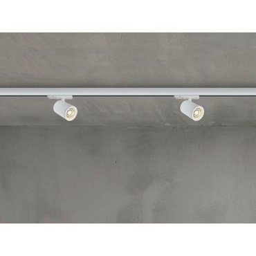 ONE Light Shop PRO - Stromschienenstrahler - 3-Phasen-Schienensystem - Ø 10 x 14,1 cm - 40W dimmbare LED inkl. - weiß - weiße Lichtfarbe
