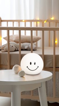Fischer &amp; Honsel GlowMoji – Nachtlicht – Ø 13 x 12 cm – 0,3W RGBW LED inkl. – weiß