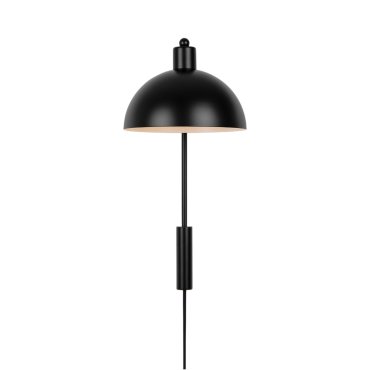 Nordlux Ellen - Wandleuchte mit Schalter - 26 x 26 x 43 cm - schwarz
