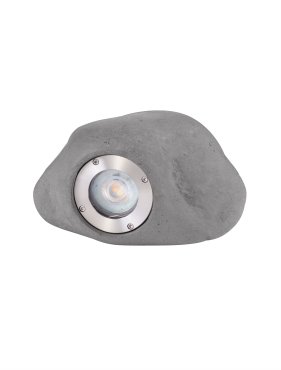 Nova Luce Petra - Gartenpfosten - 20 x 12 x 14 cm - IP65 - grau