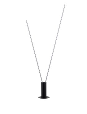 Nova Luce Kimolia - Stehleuchte - Ø 22 x 180,7 cm - 49W dimmbar LED inkl. - matt schwarz