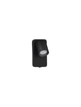 Nova Luce Cosmina - wandleuchte - 11 x 16 x 3 cm - 10W LED inkl. - sand schwarz