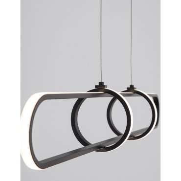 Nova Luce Arte - Hängeleuchte - 90 x 13 x 120 cm - 31,2W dimmbare LED inkl. - mattschwarz