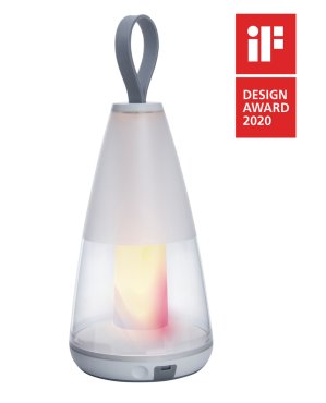 Lutec Pepper - Außen-Tischleuchte - intelligente Beleuchtung - Lutec Connect - 12 x 12 x 29 cm - 4,5W LED inkl. - IP54 - weiß