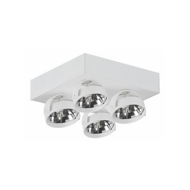 Artdelight Dutchess - Aufbaustrahler 4L - 25 x 25 x 18 cm - weiß