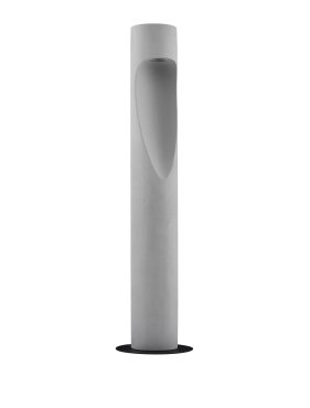 Nova Luce Nodino - Gartenpfosten - Ø 18 x 75 cm - 6W LED inkl. - IP65 - grau