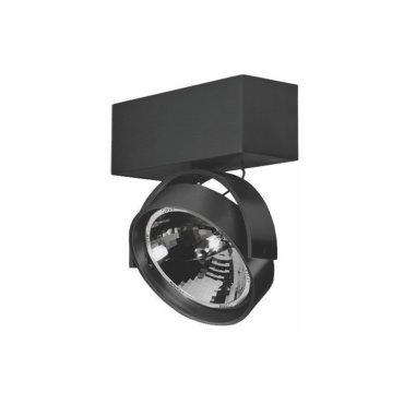 Artdelight Dutchess - Aufbaustrahler 1L - 16 x 6 x 18,9 cm - schwarz