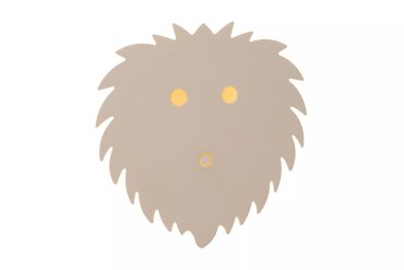 Lucide Charlie Lion - Wandleuchte - 20 x 4,2 x 20 cm - 7W dimmbare LED inkl - beige