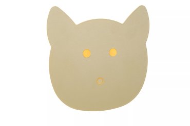 Lucide Charlie Puss - Wandleuchte - 20,7 x 4,2 x 20 cm - 7W dimmbare LED inkl - grün